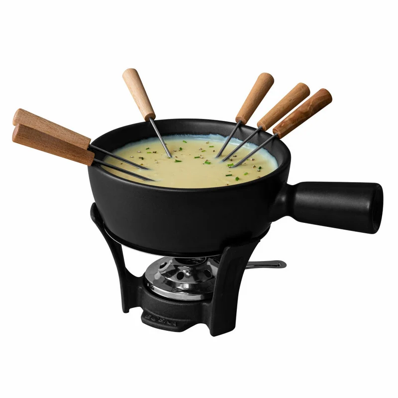 Boska Fondue-Set Nero, Käsefondue, 9-tlg., Schokofondue, Käsezubehör, 853528