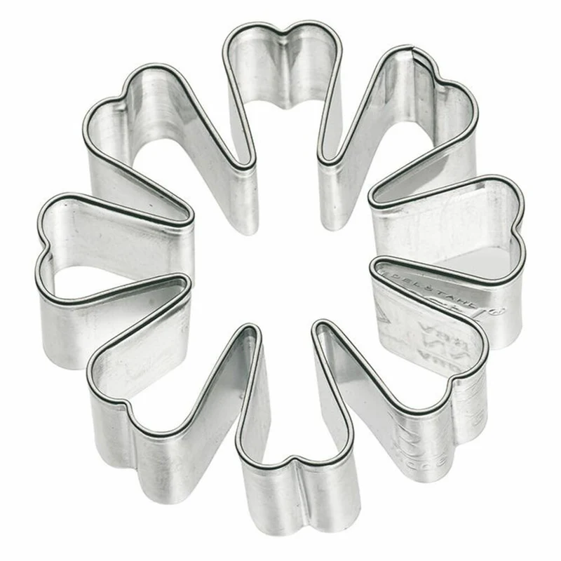 Birkmann Ausstechform Feuerstern, Ausstecher, Plätzchenform, Keks, Plätzchen, Edelstahl, 5.5 cm, 192980