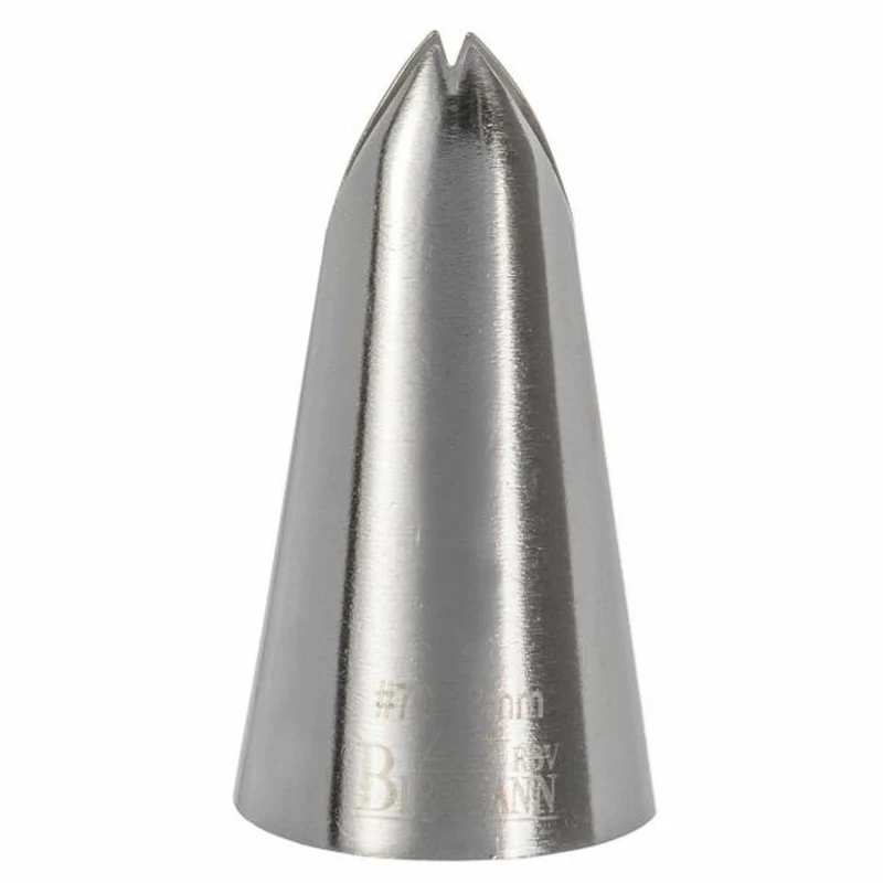 Birkmann Blatttülle #70, Spritztülle, Garniertülle, Backzubehör, Edelstahl, Ø 1.3 cm, 411487