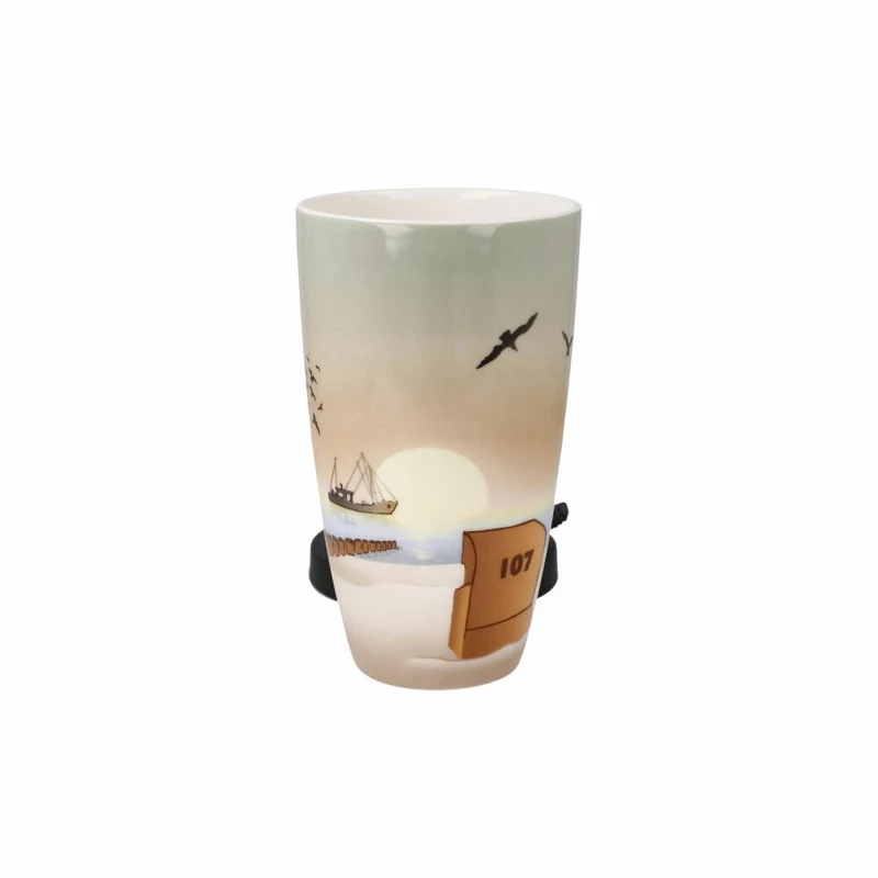 Goebel Künstlertasse mit Deckel Sunset Mood, Scandic Home, Fine Bone China, Bunt, 15 cm, 23102171