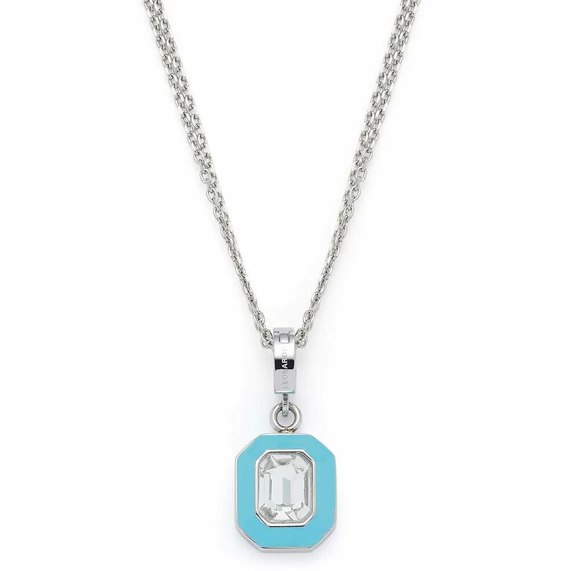 Leonardo Jewels Halskette Gigi, Schmuckkette, Edelstahl, Blau, 022825