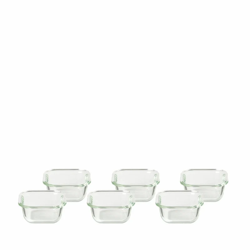 Leonardo Gusto Ofenform 6er Set, Mini Auflaufform, Ofen Form, Creme Brulee, Dessert Schälchen, Glas, 100 ml, 14743
