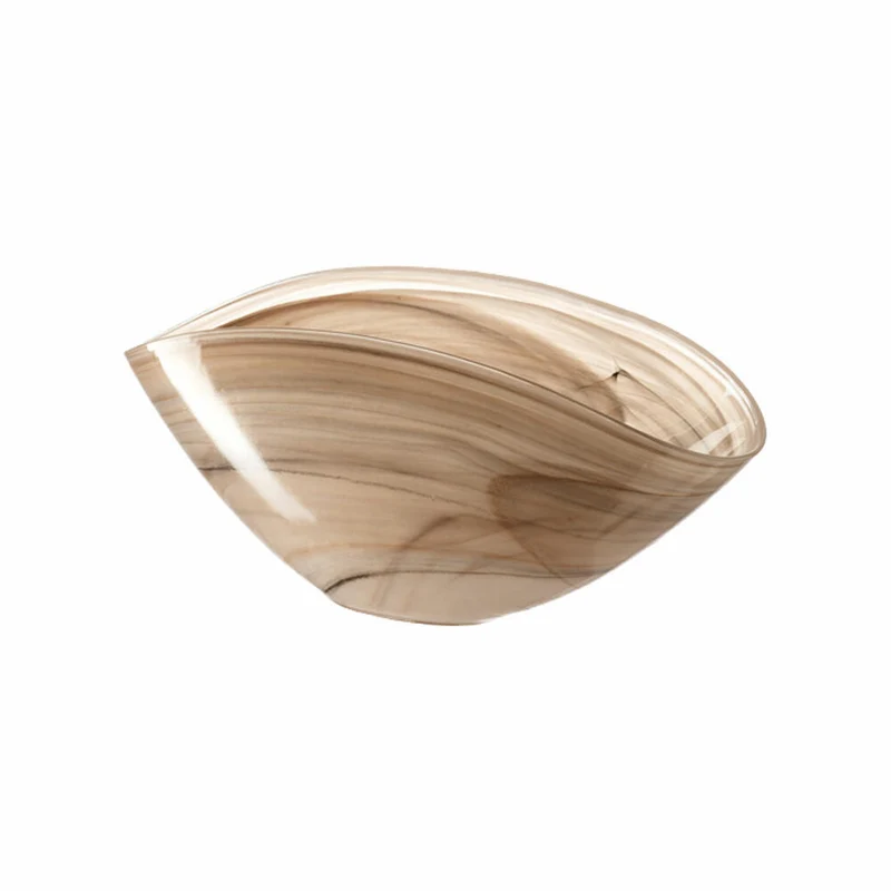 Leonardo Alabastro Schale 2er Set, Schüssel, Handgefertigt, Glas, Beige, B 20 cm, 14694
