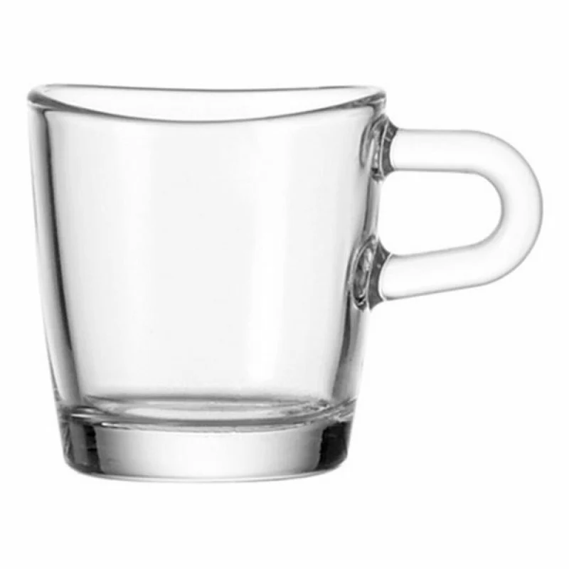 Leonardo Loop Espressotasse 6er Set, Kaffeetasse, Kaffeebecher,Espresso, Glas, 60 ml