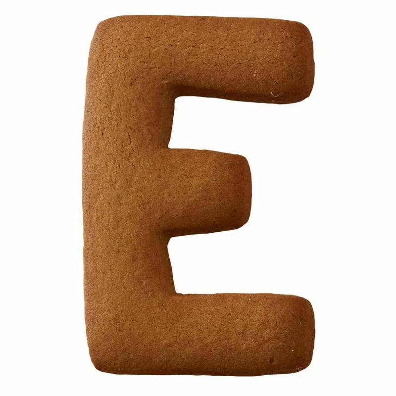 Birkmann Ausstechform Buchstabe E, Ausstecher, Plätzchenform, Keks, Plätzchen, Edelstahl, 6 cm, 196339