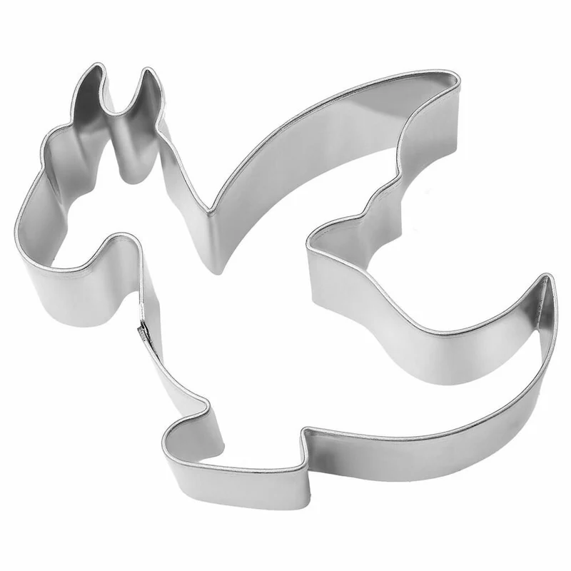 Birkmann Ausstechform Burgdrache, Ausstecher, Plätzchenform, Keks, Plätzchen, Edelstahl, 7 cm, 191730