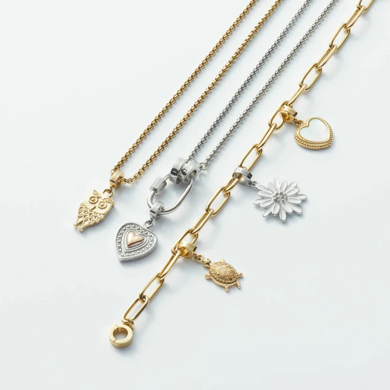 Leonardo Jewels Anhänger Mora Clip&Mix, Schmuckanhänger, Kettenanhänger, Edelstahl, Gold, 022894