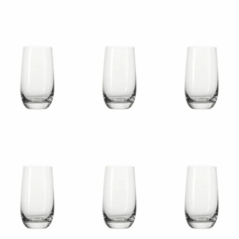 Leonardo Tivoli Becher Groß 6er Set, Trinkglas, Wasserglas, Saftglas, Glas, 350 ml, 17359