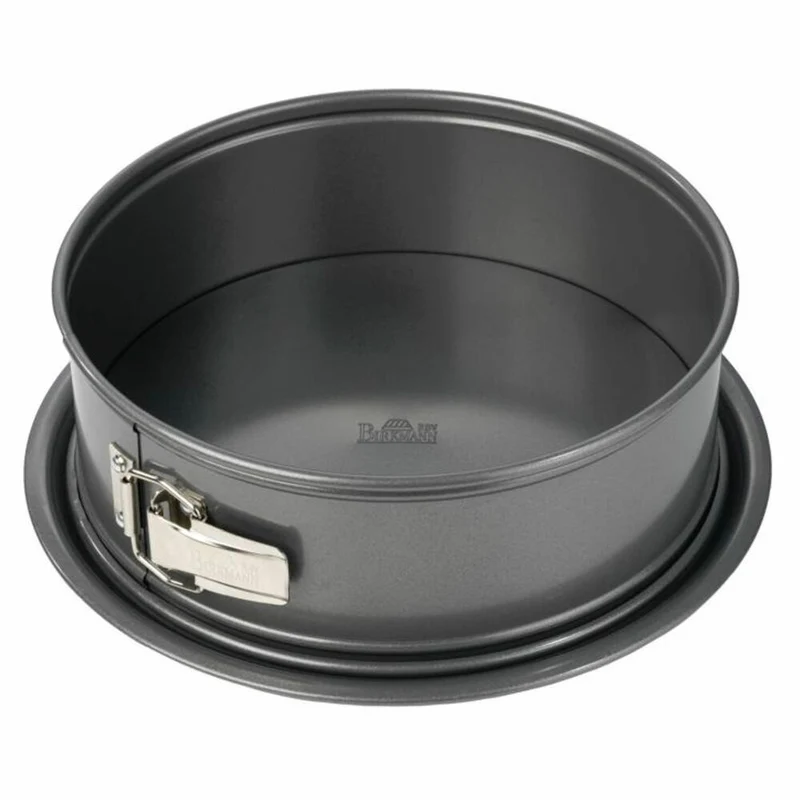 Birkmann Easy Baking Springform mit Einem Boden, Spring Form, Kuchenform, Servierboden, Anithaft, 24 cm, 881174