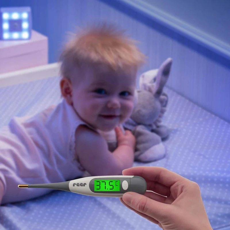 reer ExpressTemp Pro digitales Express-Fieberthermometer, Thermometer Digital, Fieber Messgerät, Temperaturmessung, 98122