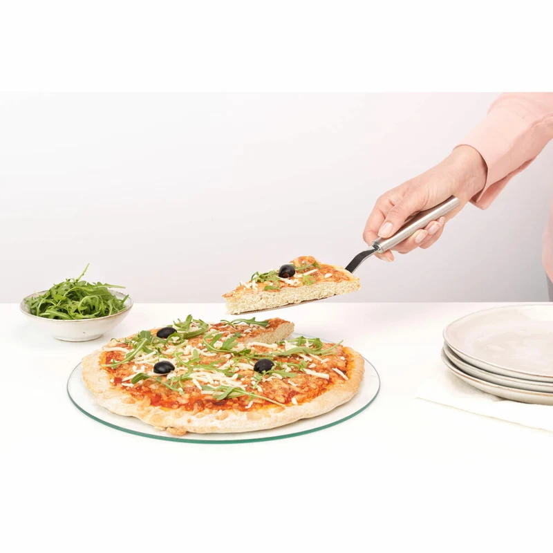Brabantia Cake Server Profile, Tortenheber, Pizzaheber, Stahl, Matt Steel, 29 cm, 250163