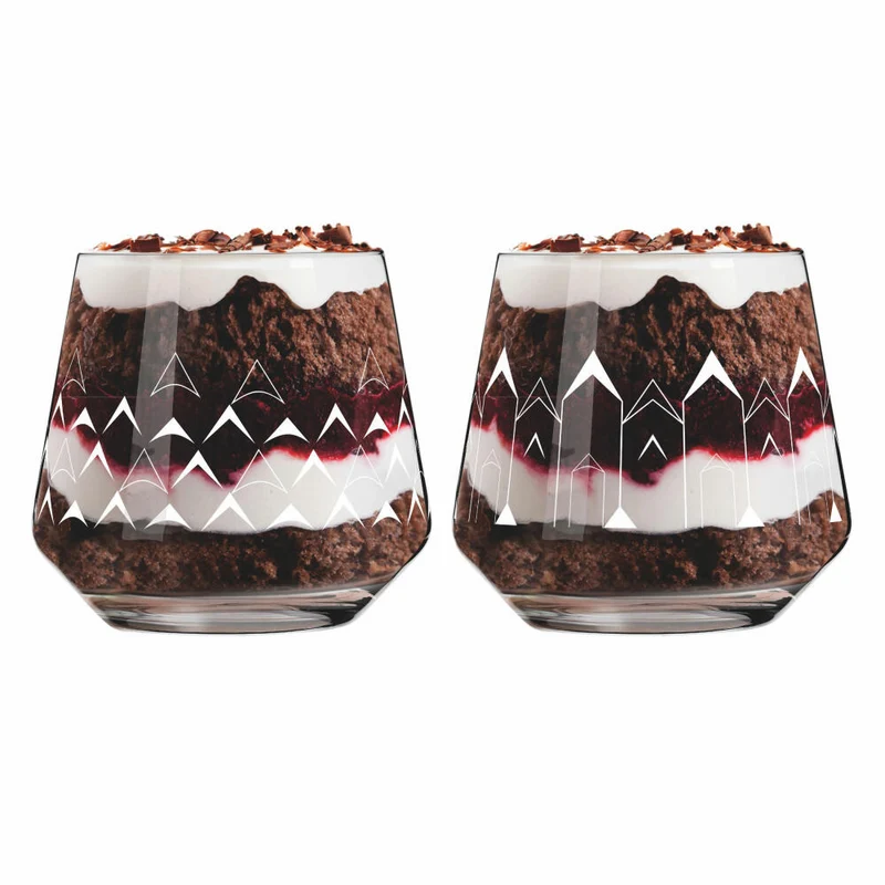Ritzenhoff Dessertglas 2er-Set Delights F23, Ana Vasconcelos, Kristallglas, 420 ml, 6121001