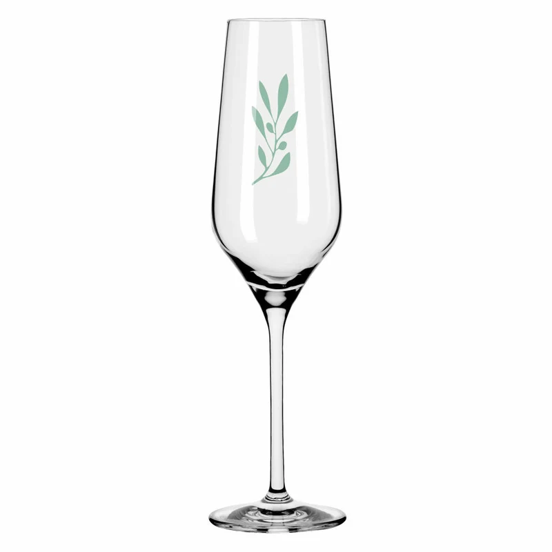 Ritzenhoff Champagnerglas 2er-Set Organix 001, Romi Bohnenberg, Kristallglas, 250 ml, 3924001