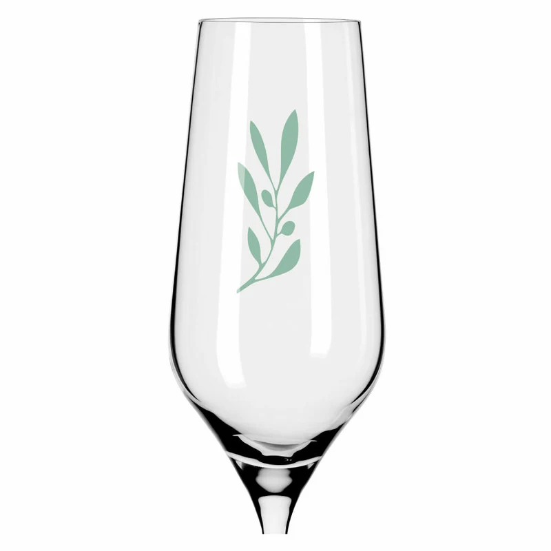 Ritzenhoff Champagnerglas 2er-Set Organix 001, Romi Bohnenberg, Kristallglas, 250 ml, 3924001