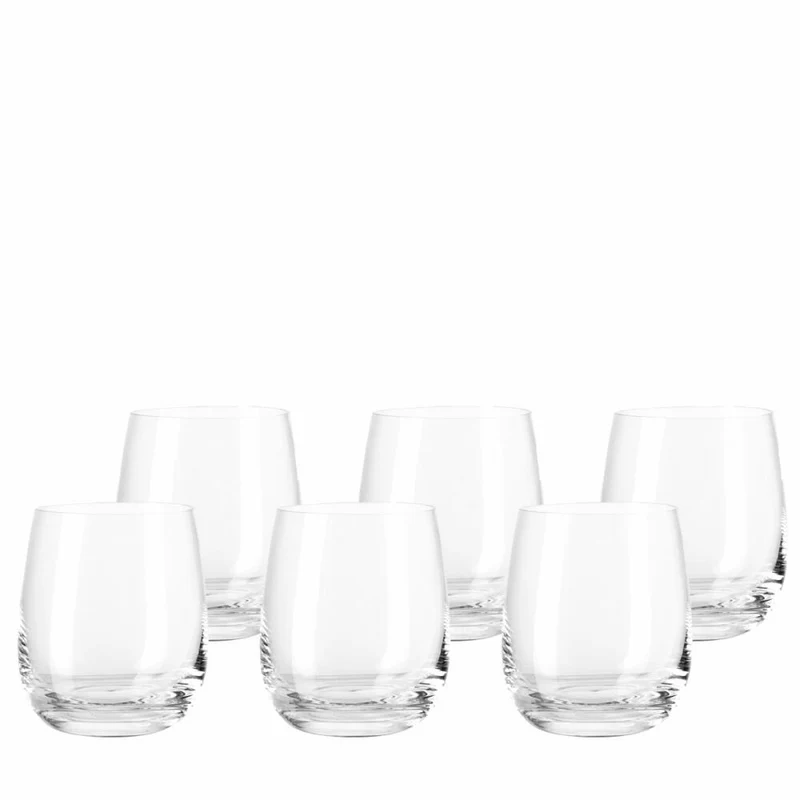 Leonardo Tivoli Becher Klein 6er Set, Trinkbecher, Trinkglas, Wasserglas, Glas, 360 ml, 20960