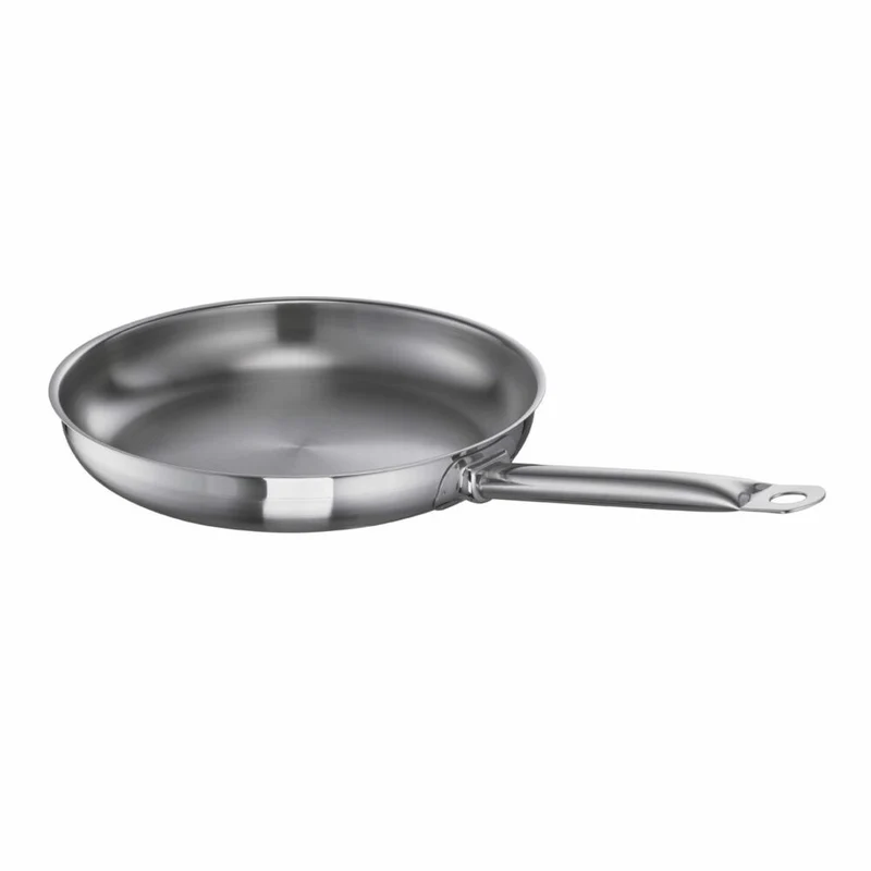Schulte-Ufer Bratpfanne Profi-Line i, Grillpfanne, Edelstahl 18/10, 28 cm, 6451-28 i