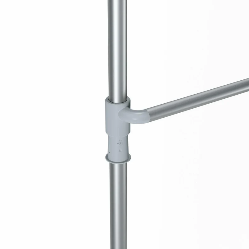 Umbra Anywhere Rod Vorhangstange, mobile Teleskopstange, Klemmvorhangstange, Nickel, Stahl, 1012718-765-REM