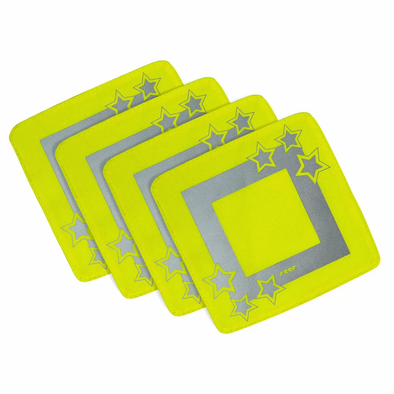 reer LightReflex Reflektor-Set, 4er Set, Reflektor , Sicherheit, Kinder, Klettverschluss, Polyester, 53175