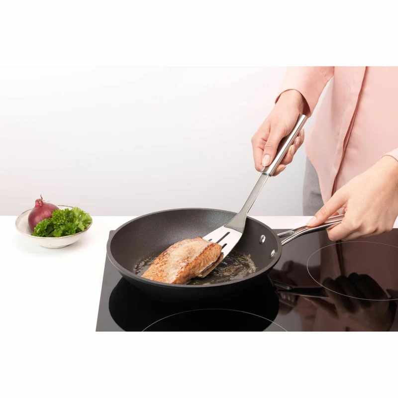 Brabantia Pfannenwender Groß Profile, Pfannenheber, Küchenhelfer, Stahl, Matt Steel, 33.2 cm, 250682