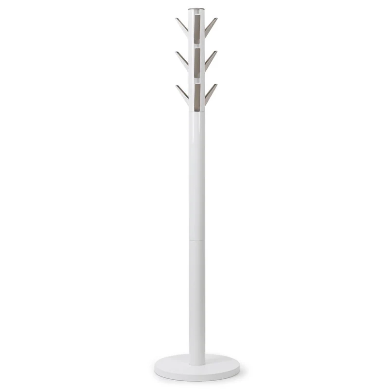Umbra Furniture Flapper Klappbarer Kleiderständer, Garderobenständer, Kleiderstange, Garderobe, Holz / Aluminium, Weiß, 320361660