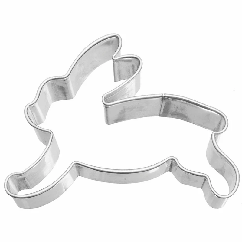 Birkmann Ausstechform Hase, Springend, Ausstecher, Plätzchenform, Keks, Plätzchen, Edelstahl, 6.5 cm, 191624