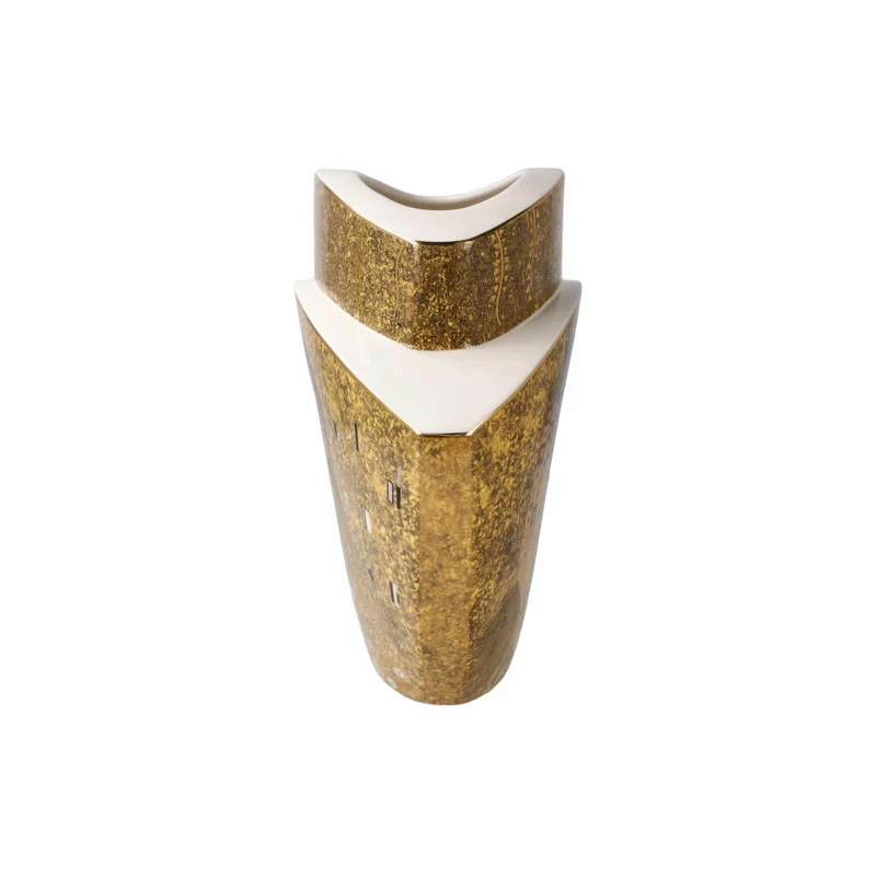 Goebel Vase Gustav Klimt - Der Kuss / Adele Bloch Bauer, Porzellan, Bunt, 20 cm, 67062041