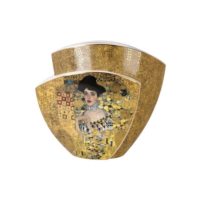 Goebel Vase Gustav Klimt - Der Kuss / Adele Bloch Bauer, Porzellan, Bunt, 20 cm, 67062041