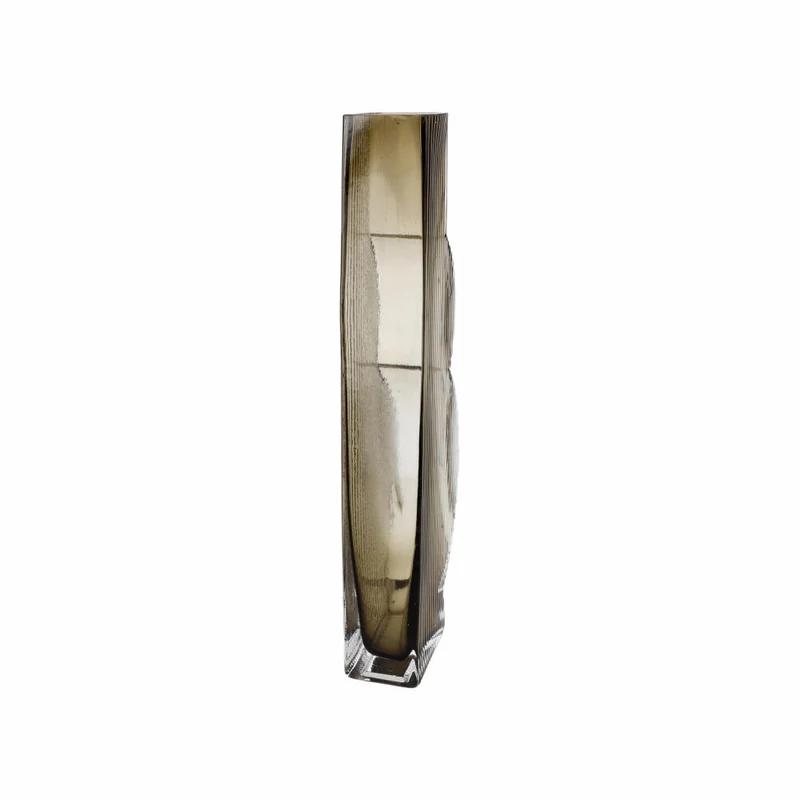 Goebel Vase Golden Smoke, Dekovase, Blumenvase, Glas, Grau, 34.5 cm, 23122821