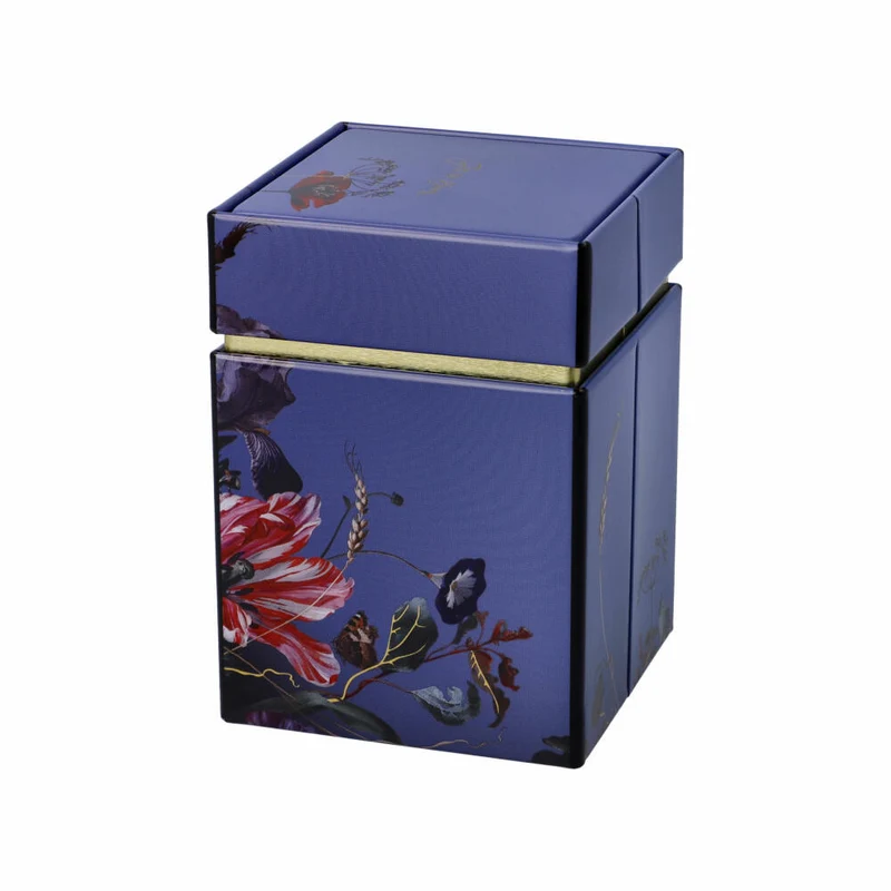 Goebel Künstlerdose Sommerblumen - De Heem, Aufbewahrungsdose, Metall, Blau, 11 cm, 67061641