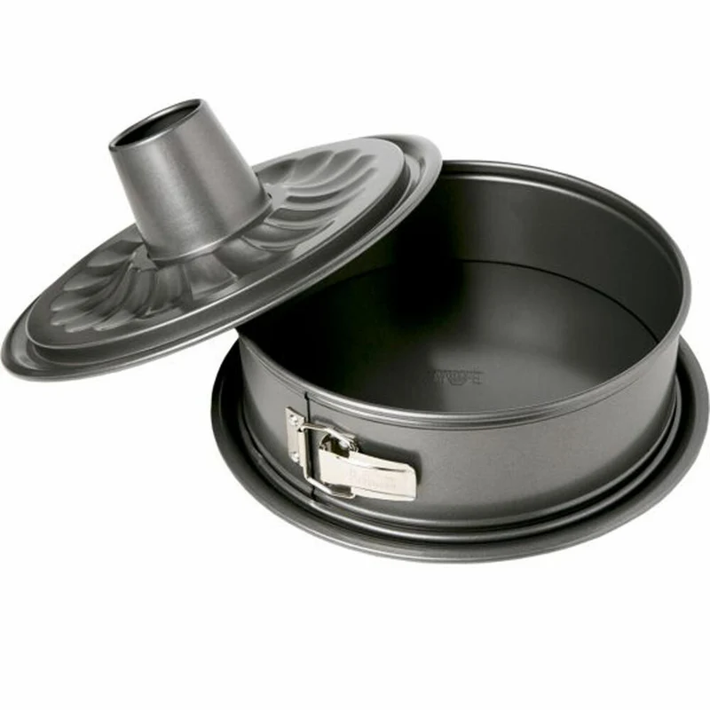 Birkmann Easy Baking Springform mit Zwei Böden, Spring Form, Kuchenform, Servierboden, Anithaft, 26 cm, 881044