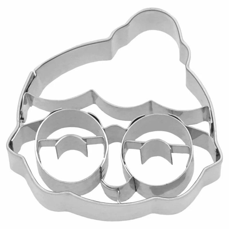 Birkmann Ausstechform Mrs. Claus Kopf, mit Innenprägung, Ausstecher, Plätzchenform, Keks, Plätzchen, Edelstahl, 5 cm, 198371