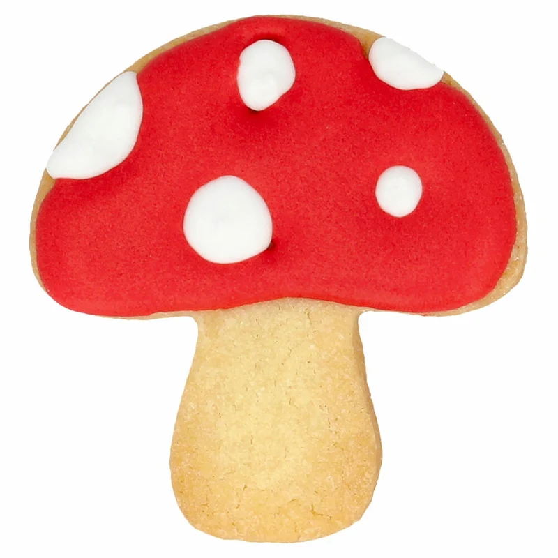 Birkmann Ausstechform Pilz, mit Innenprägung, Ausstecher, Plätzchenform, Keks, Plätzchen, Edelstahl, 5.5 cm, 198395