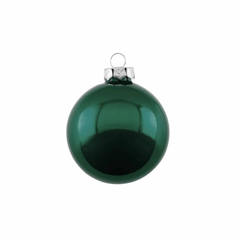 Gift Company Christbaumkugel Opal, Weihnachtskugel, Baumschmuck, Glas, Dark Olive, Ø 8 cm, 12059