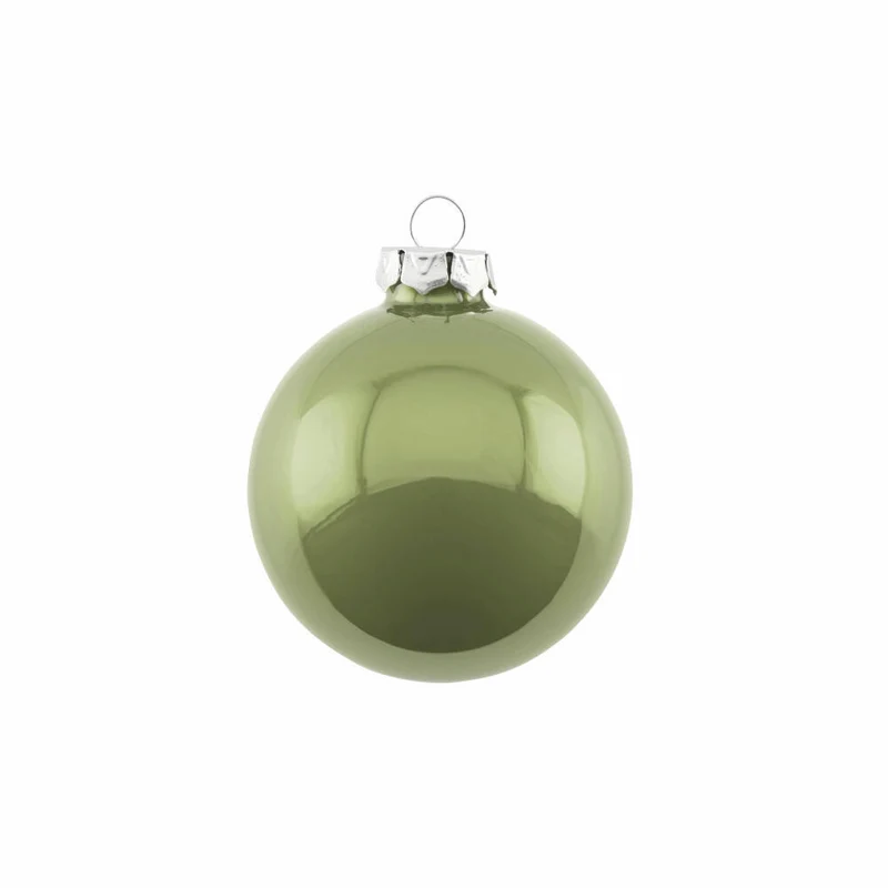 Gift Company Christbaumkugel Opal, Weihnachtskugel, Baumschmuck, Glas, Chinese Jade, Ø 8 cm, 12060