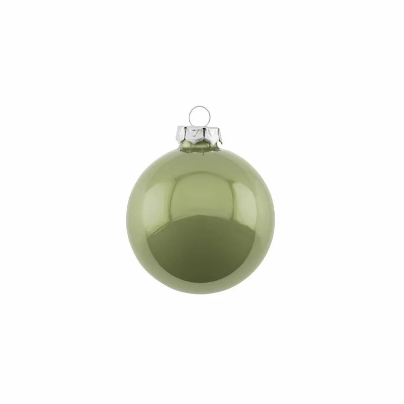 Gift Company Christbaumkugel Opal, Weihnachtskugel, Baumschmuck, Glas, Chinese Jade, Ø 6 cm, 12063