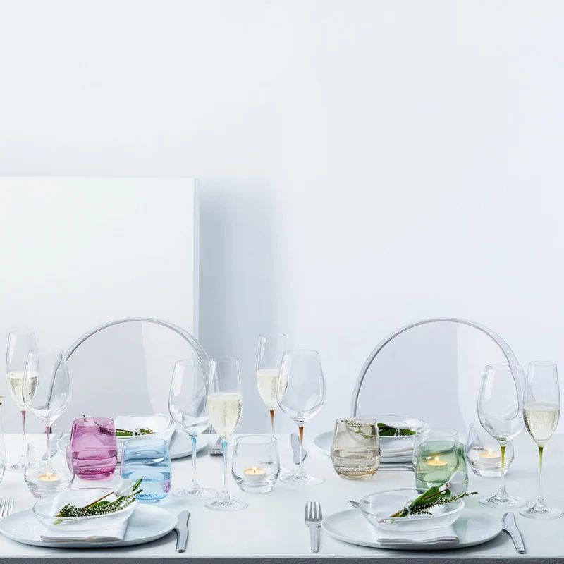Leonardo Sora Becher 6er Set, Trinkbecher, Trinkglas, Wasserglas, Grün, Glas, 360 ml, 18196
