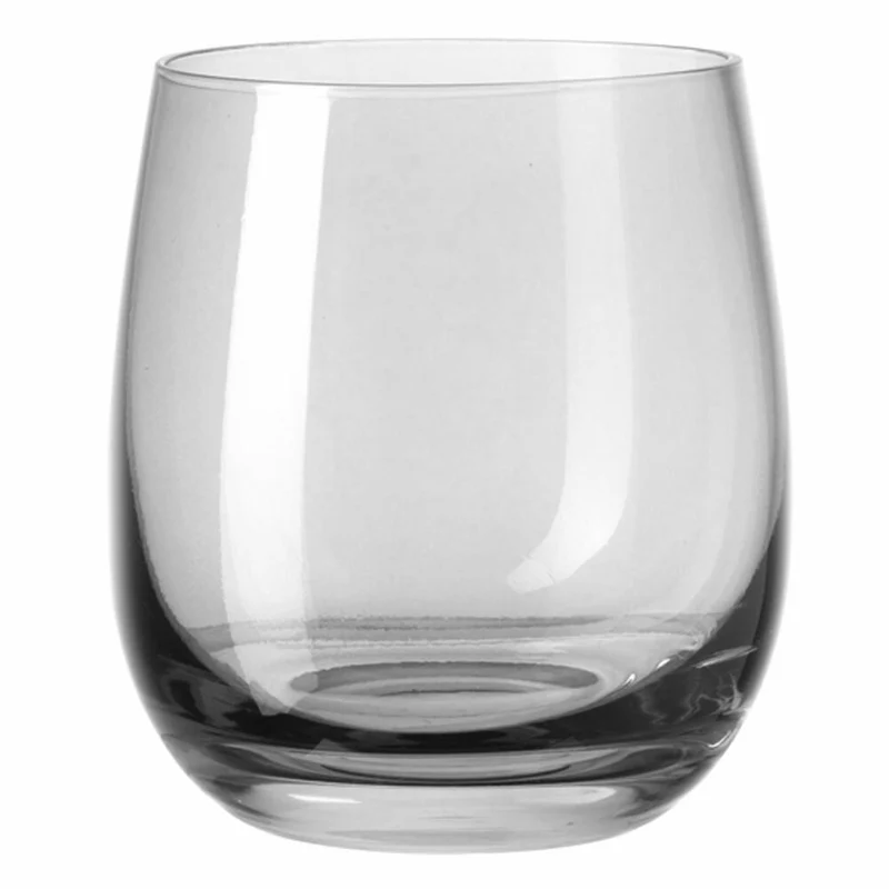 Leonardo Sora Becher 6er Set, Trinkbecher, Trinkglas, Wasserglas, Basalto, Glas, 360 ml, 18195