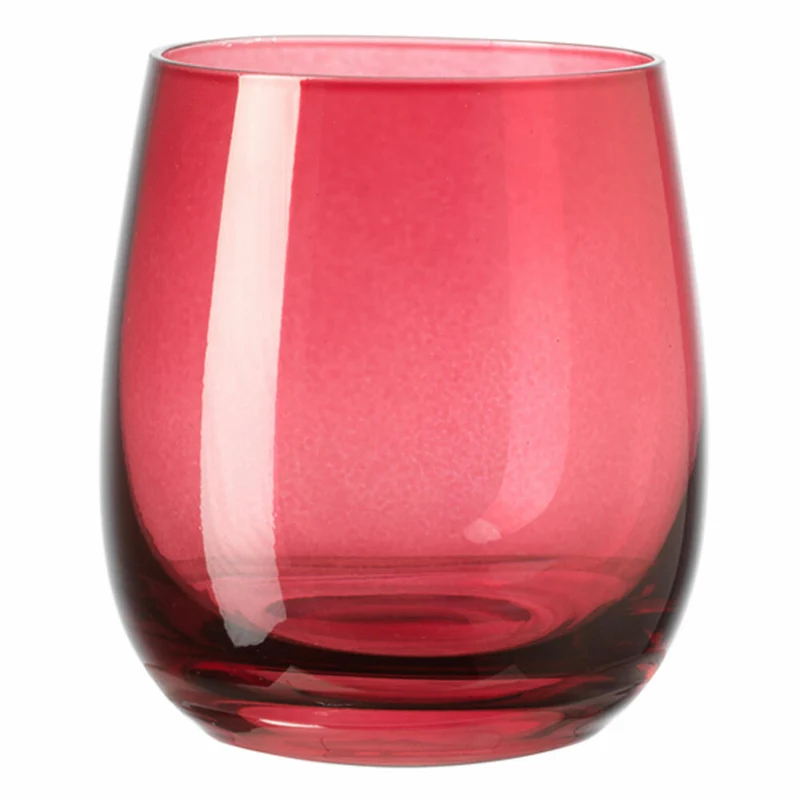 Leonardo Sora Becher 6er Set, Trinkbecher, Trinkglas, Wasserglas, Rubino, Glas, 360 ml, 18190