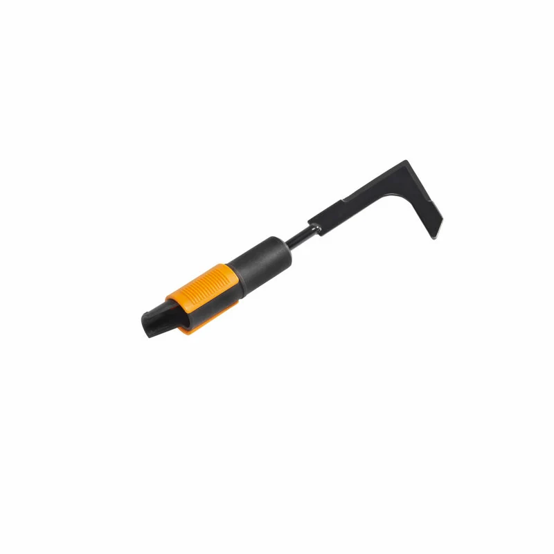 Fiskars QuikFit Fugenkratzer, Fugen Kratzer, Fugenreiniger, Werkzeugkopf, Stahl, Schwarz / Orange, 25 cm, 1000687