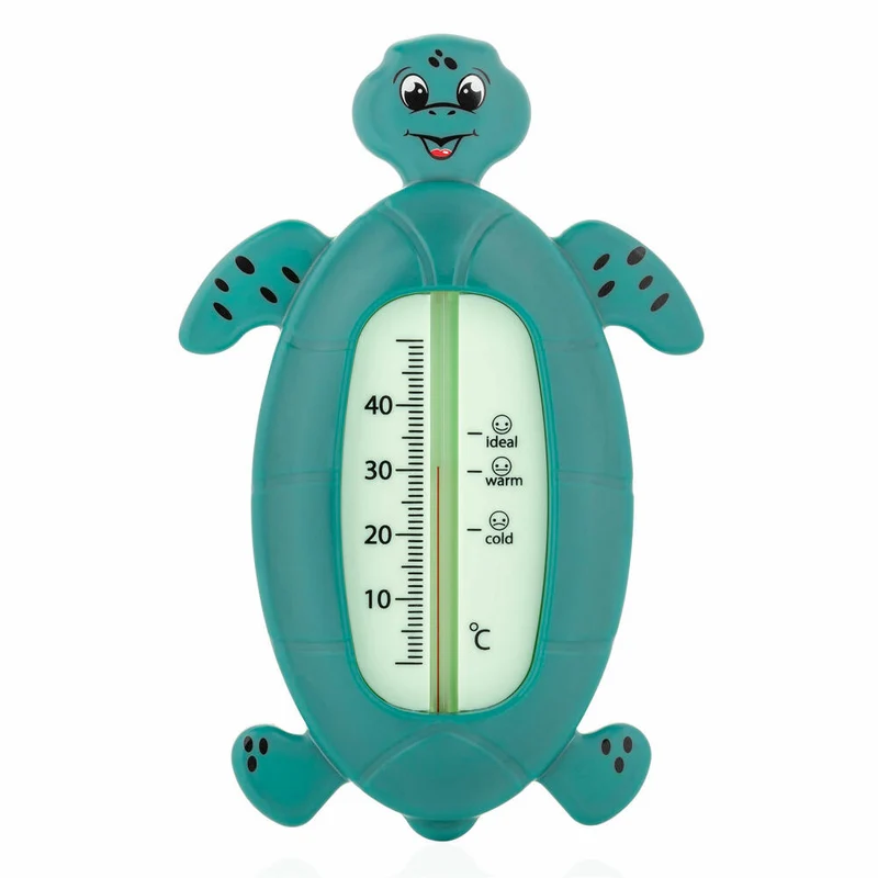 reer Badethermometer Schildkröte, Badewannen Thermometer, Badewasser Temperaturmesser, Baby, 24053