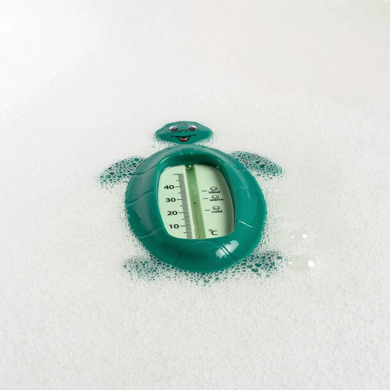 reer Badethermometer Schildkröte, Badewannen Thermometer, Badewasser Temperaturmesser, Baby, 24053