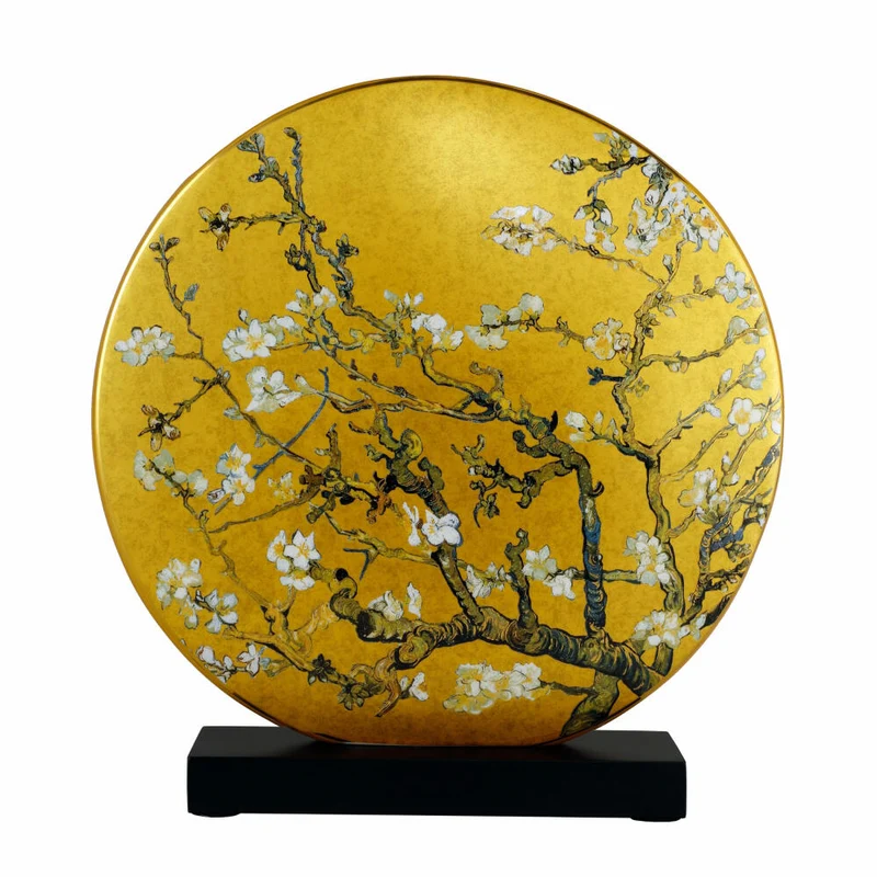 Goebel Vase Vincent van Gogh - Mandelbaum gold, Porzellan, Bunt, 33.5 cm, 67062111