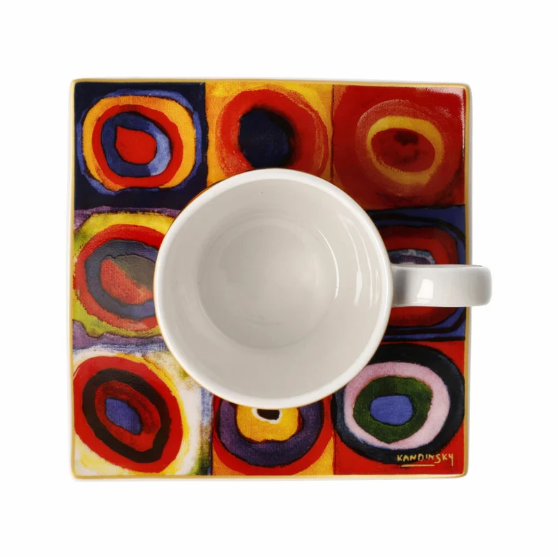Goebel Espressotasse Wassily Kandinsky - Quadrate, Fine Bone China, Bunt, 0.1 L, 67062151