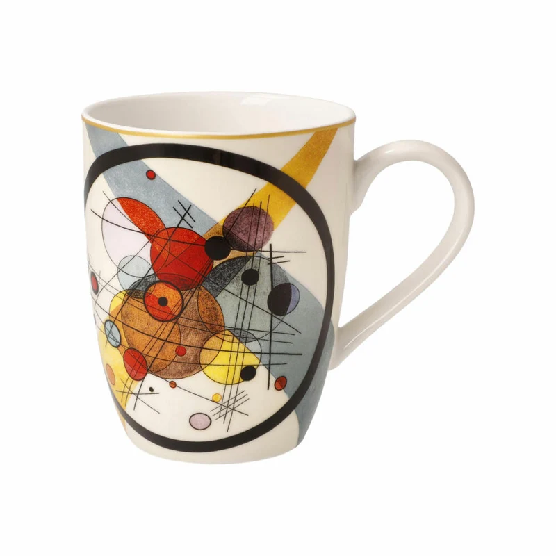 Goebel Künstlertasse Wassily Kandinsky - Kreise im Kreis, Fine Bone China, Bunt, 0.4 L, 67062171