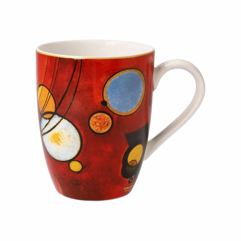 Goebel Künstlertasse Wassily Kandinsky - Schweres Rot, Fine Bone China, Bunt, 0.4 L, 67062181