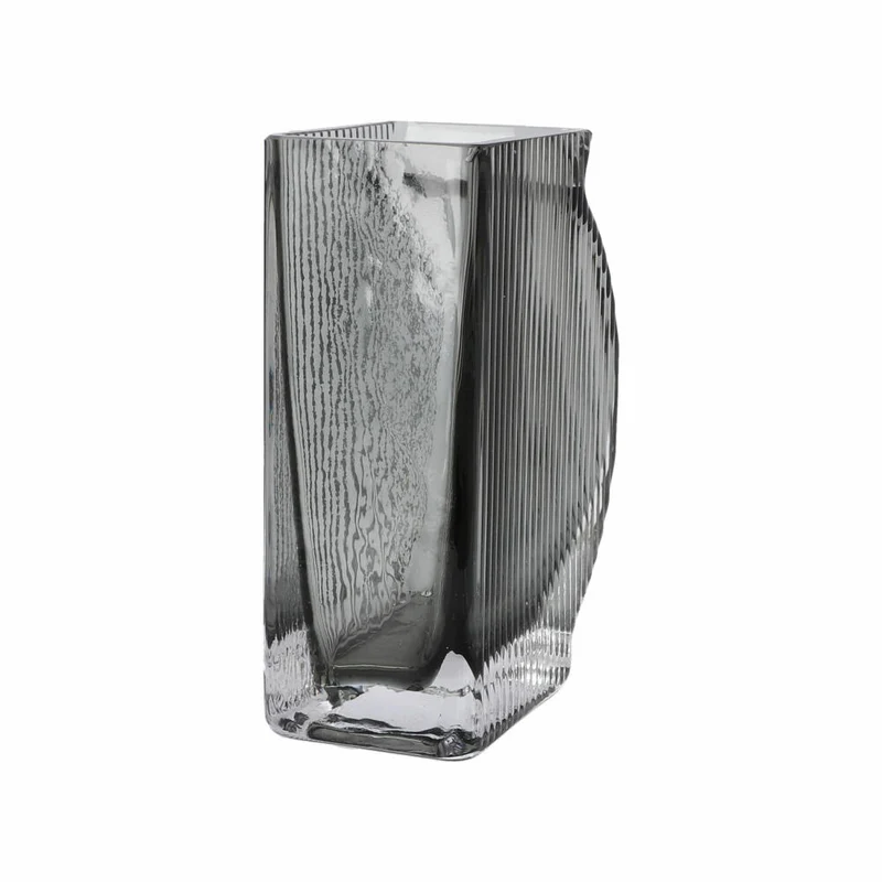 Goebel Vase White Hibiscus, Dekovase, Blumenvase, Glas, Grau, 15 cm, 23122861