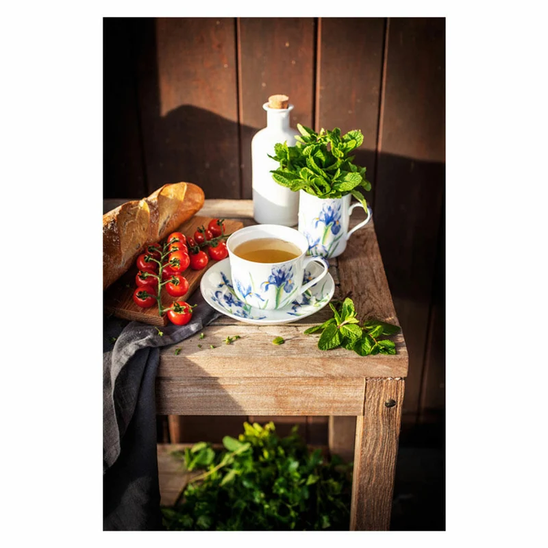 Maxwell & Williams Tasse mit Untertasse - Katherine Castle Floriade, Ranunkel , Bone China, Bunt, 480 ml, JY0035