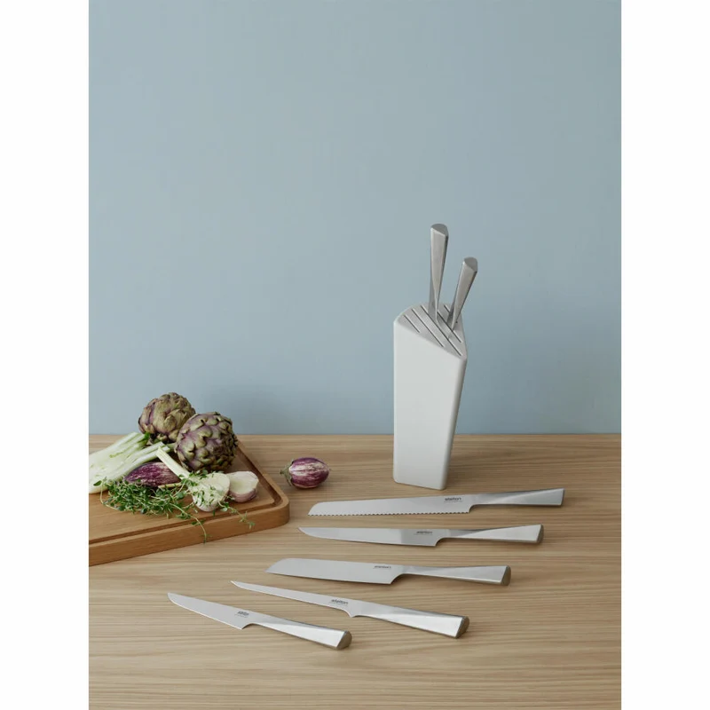 Stelton Brotmesser Trigono, Brotsäge, Küchenmesser, Chromium 18, Silbern, 38.5 cm, 350
