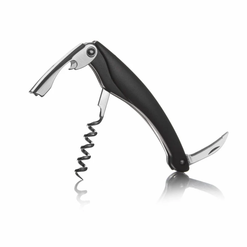 Vacu Vin Kellnermesser Einarmgelenk, Korkenzieher, Flaschenöffner, Kunststoff, Edelstahl, Schwarz, 68504606