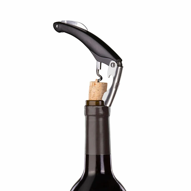 Vacu Vin Kellnermesser Einarmgelenk, Korkenzieher, Flaschenöffner, Kunststoff, Edelstahl, Schwarz, 68504606